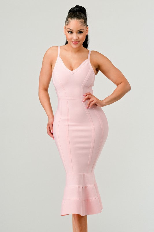 V. Blush MIDI DRESS