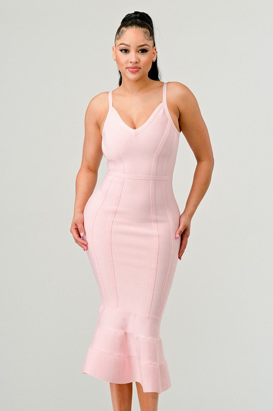 V. Blush MIDI DRESS
