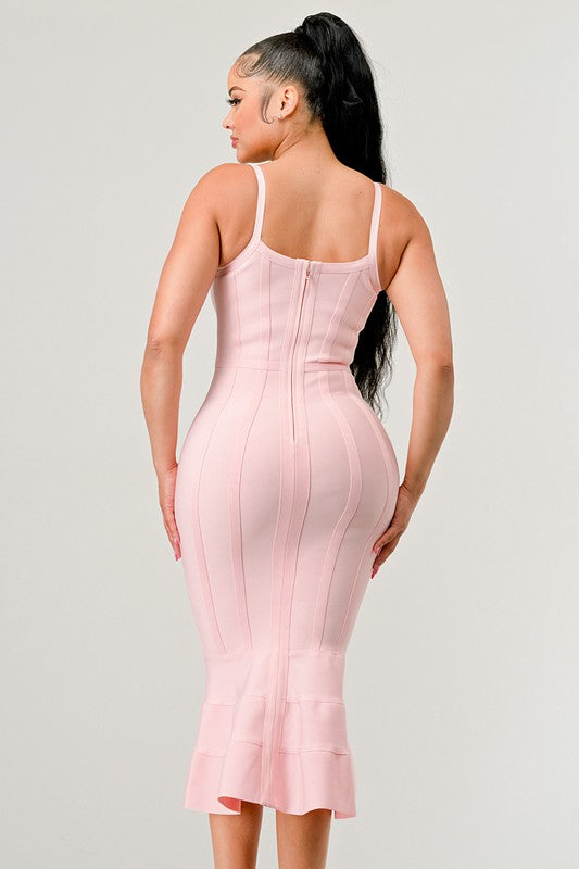 V. Blush MIDI DRESS