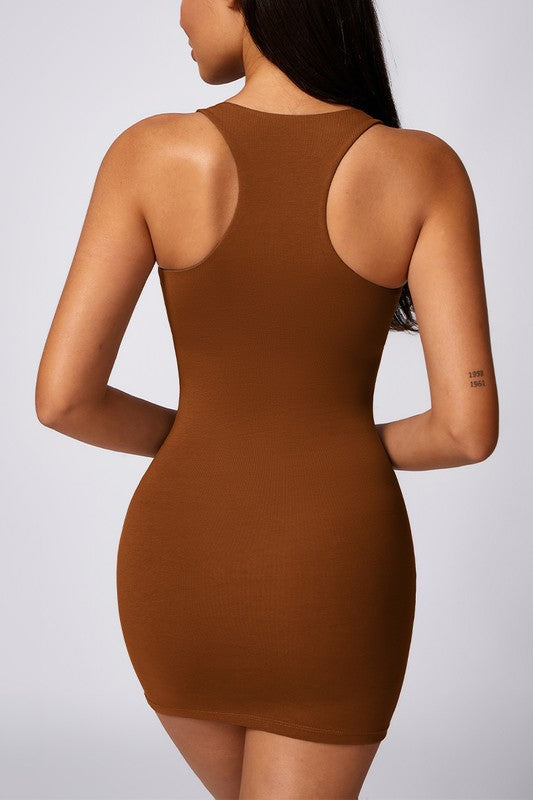 slim skinny hip wrap dress