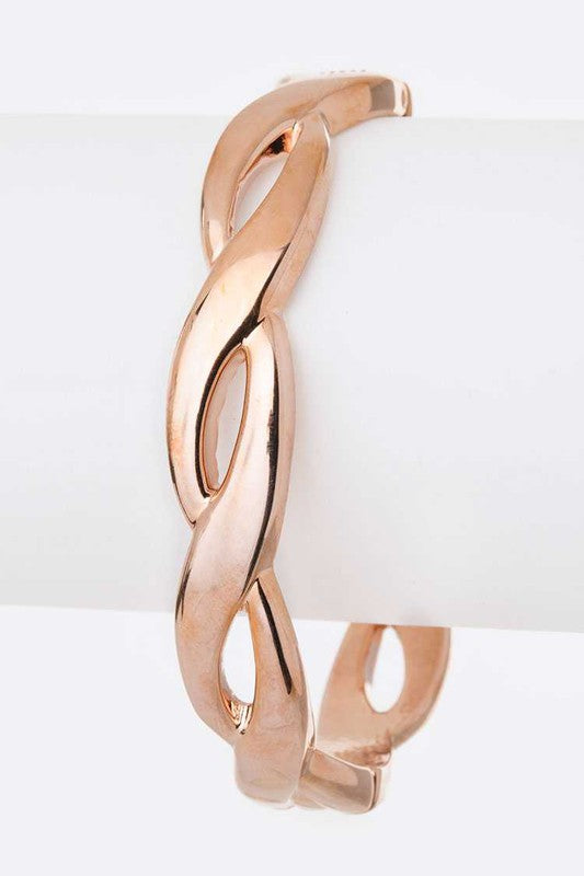 Twist Design Hinge Bangle