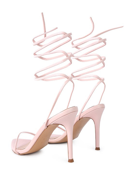 ROSE HIGH HEEL LACE UP SANDALS