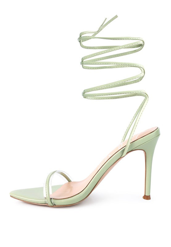 ROSE HIGH HEEL LACE UP SANDALS