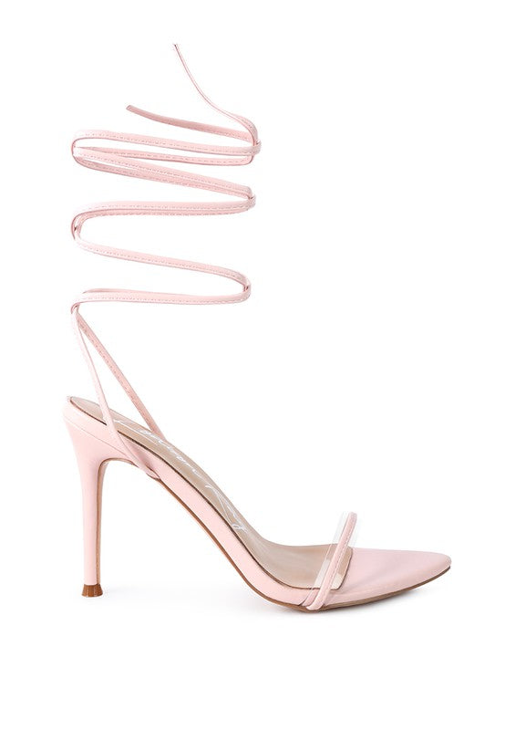 ROSE HIGH HEEL LACE UP SANDALS