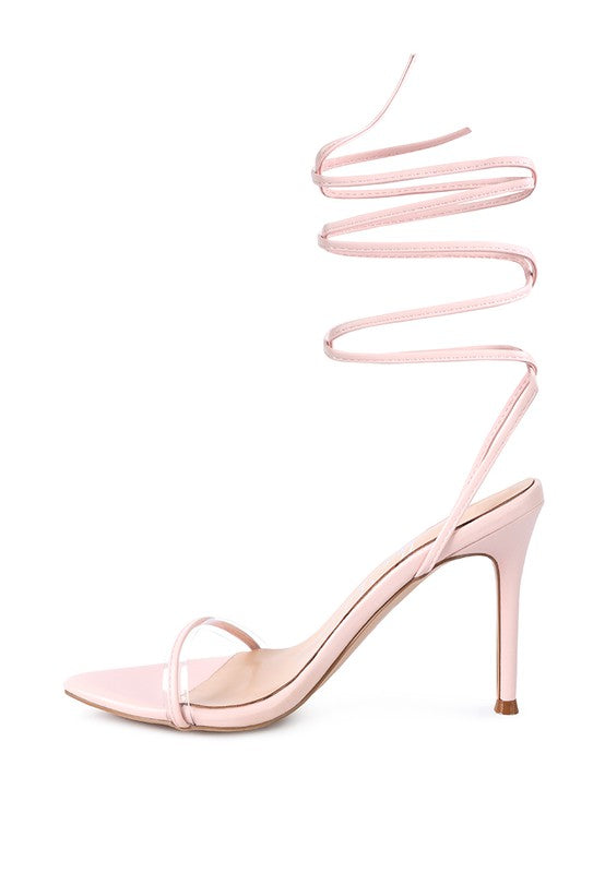 ROSE HIGH HEEL LACE UP SANDALS