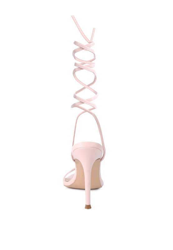 ROSE HIGH HEEL LACE UP SANDALS