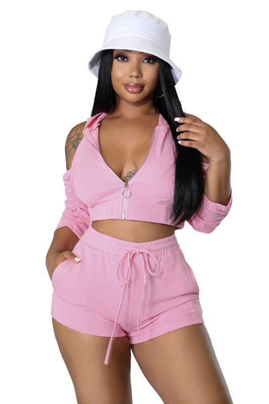 CVF PINK SPORTY TWO PIECE SET