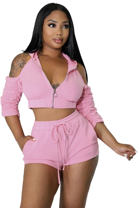 CVF PINK SPORTY TWO PIECE SET