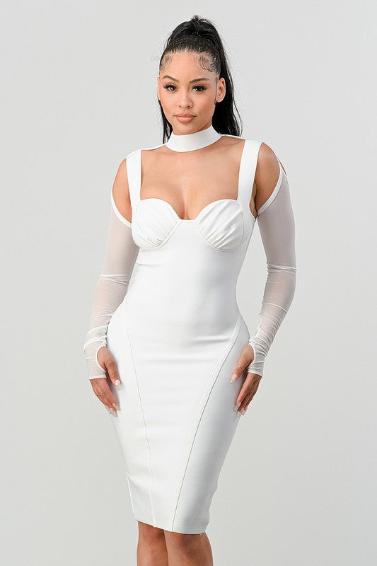 Coco- Chic Contour Midi Dress