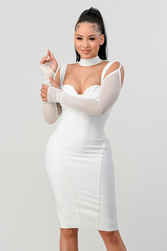 Coco- Chic Contour Midi Dress