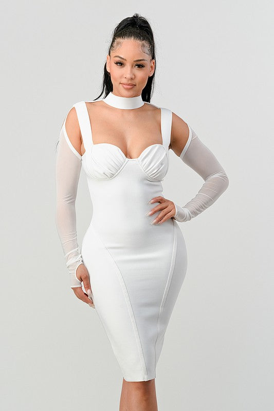 Coco- Chic Contour Midi Dress