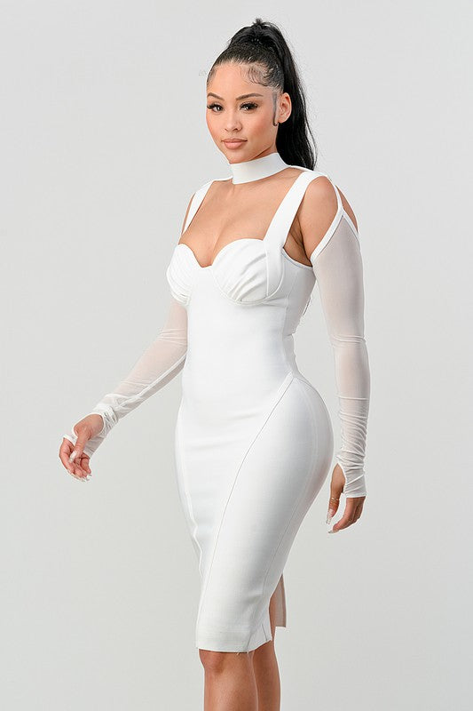 Coco- Chic Contour Midi Dress