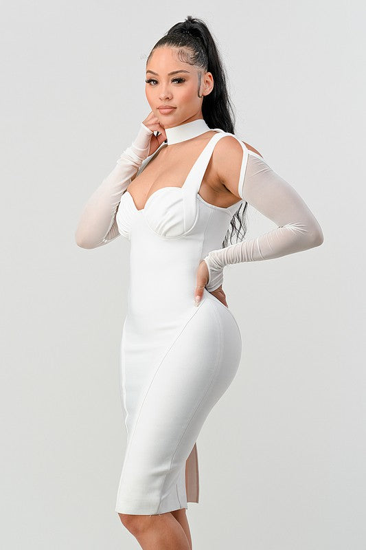 Coco- Chic Contour Midi Dress