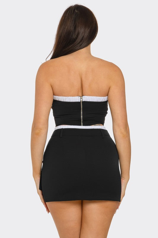 Tube Top & Mini Skirt Set