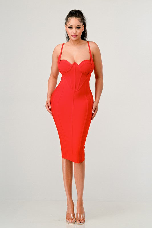 Midi Bandage Holiday Dress