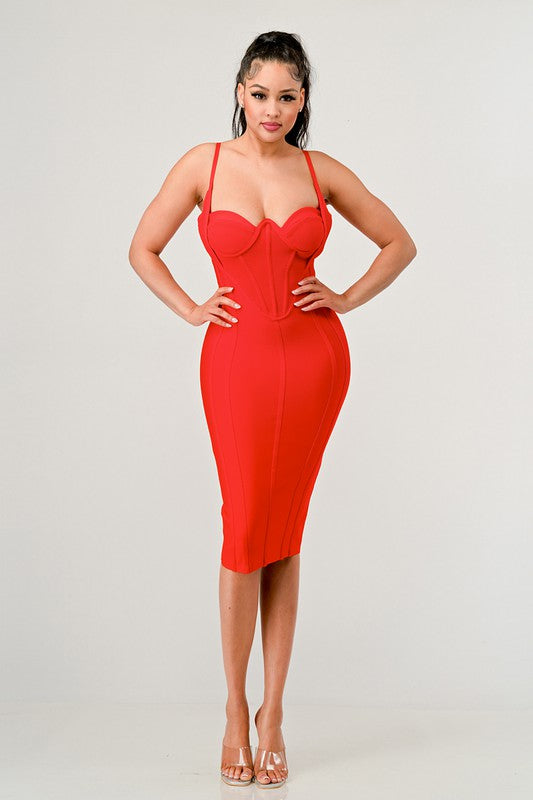 Midi Bandage Holiday Dress