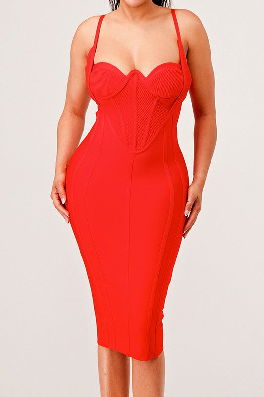 Midi Bandage Holiday Dress