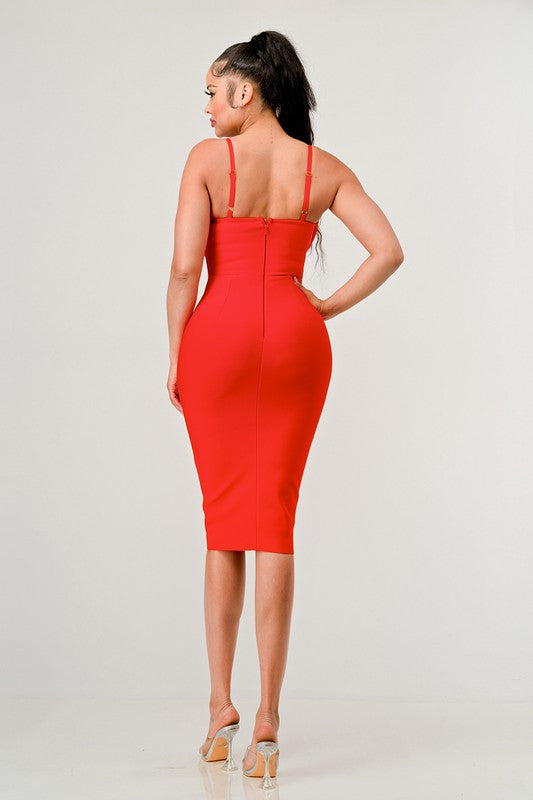 Midi Bandage Holiday Dress