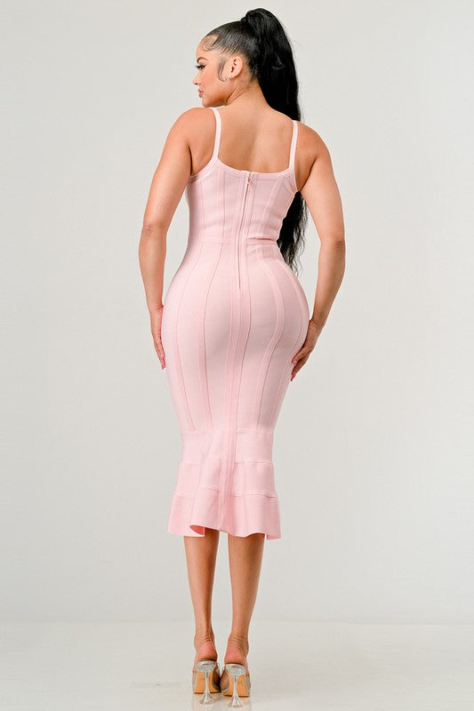 V. Blush  MIDI DRESS