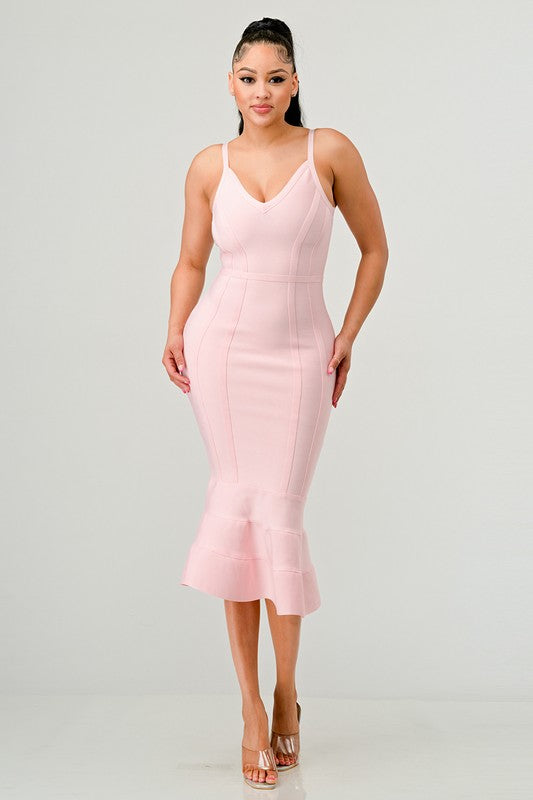 V. Blush  MIDI DRESS