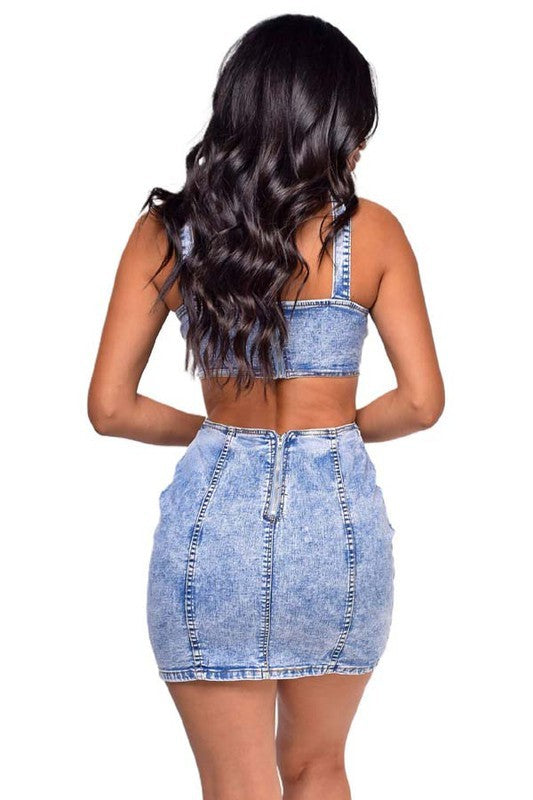 Baby Blue Jean Dress