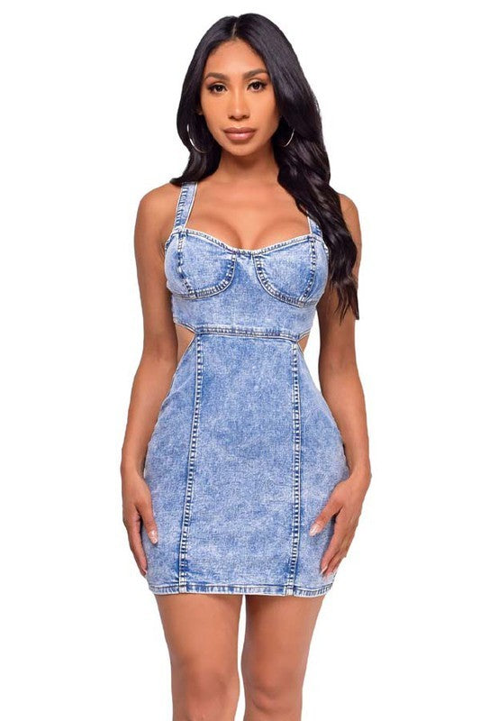 Baby Blue Jean Dress