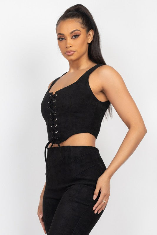 Black Suede Set