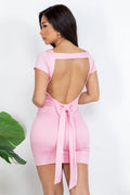 Pink Backshot Bow Dress