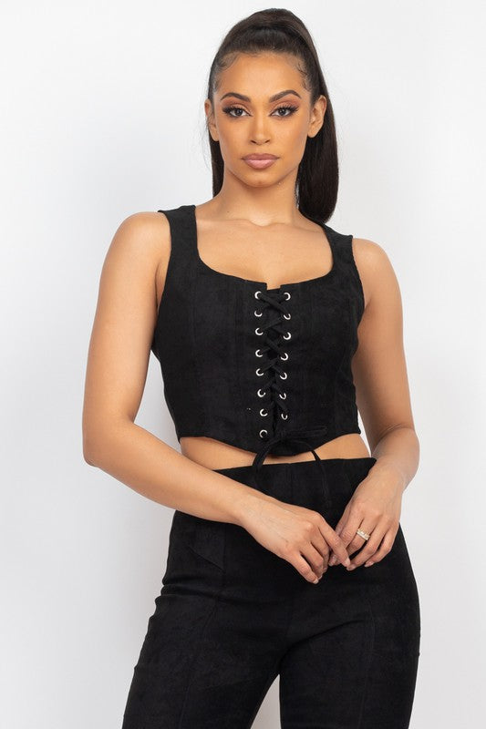 Black Suede Set