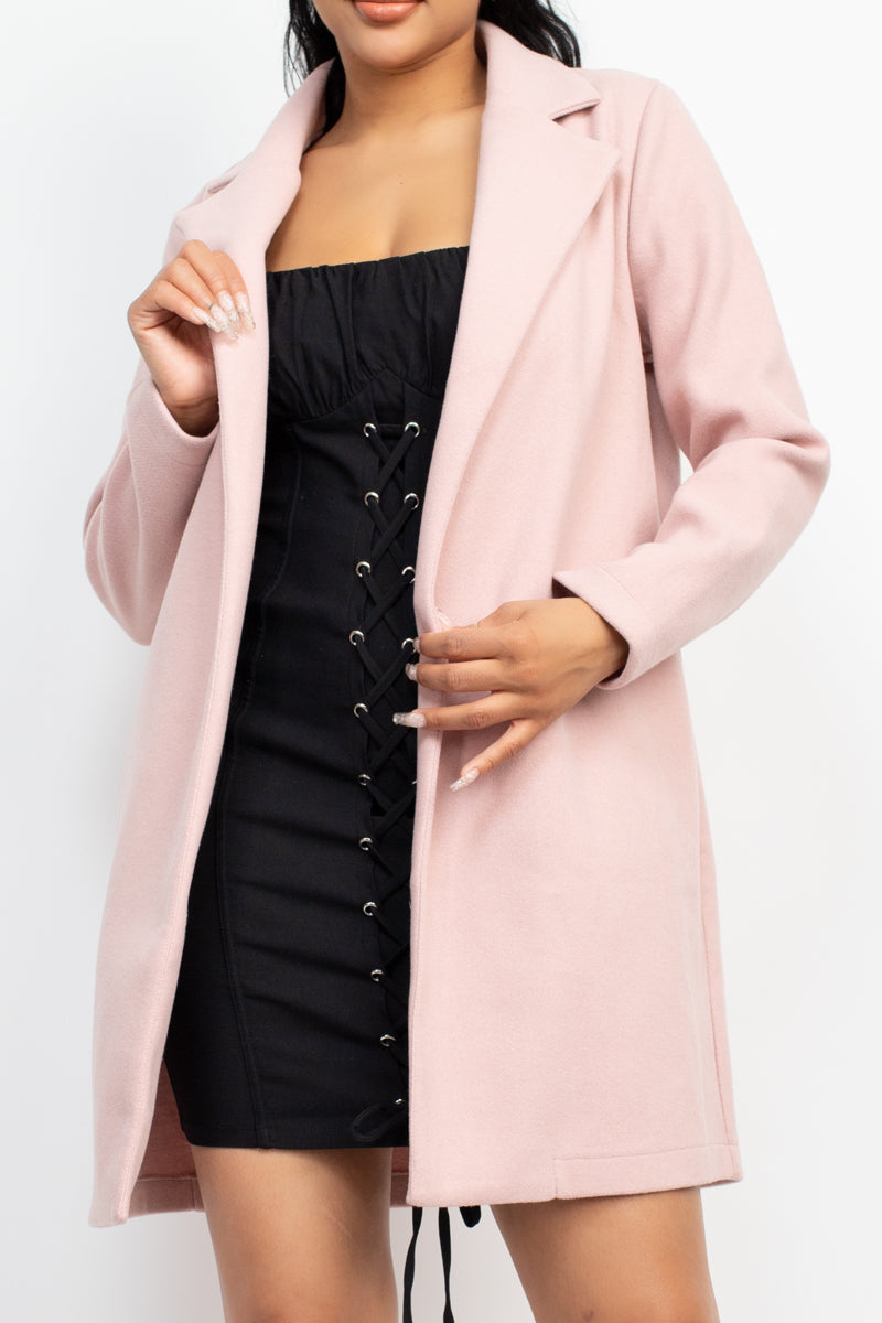 Pink Lily Peacoat