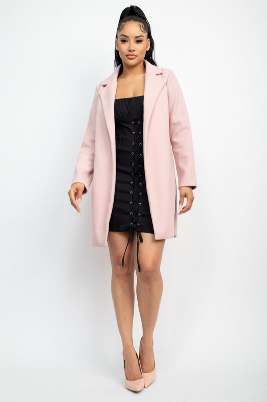 Pink Lily Peacoat